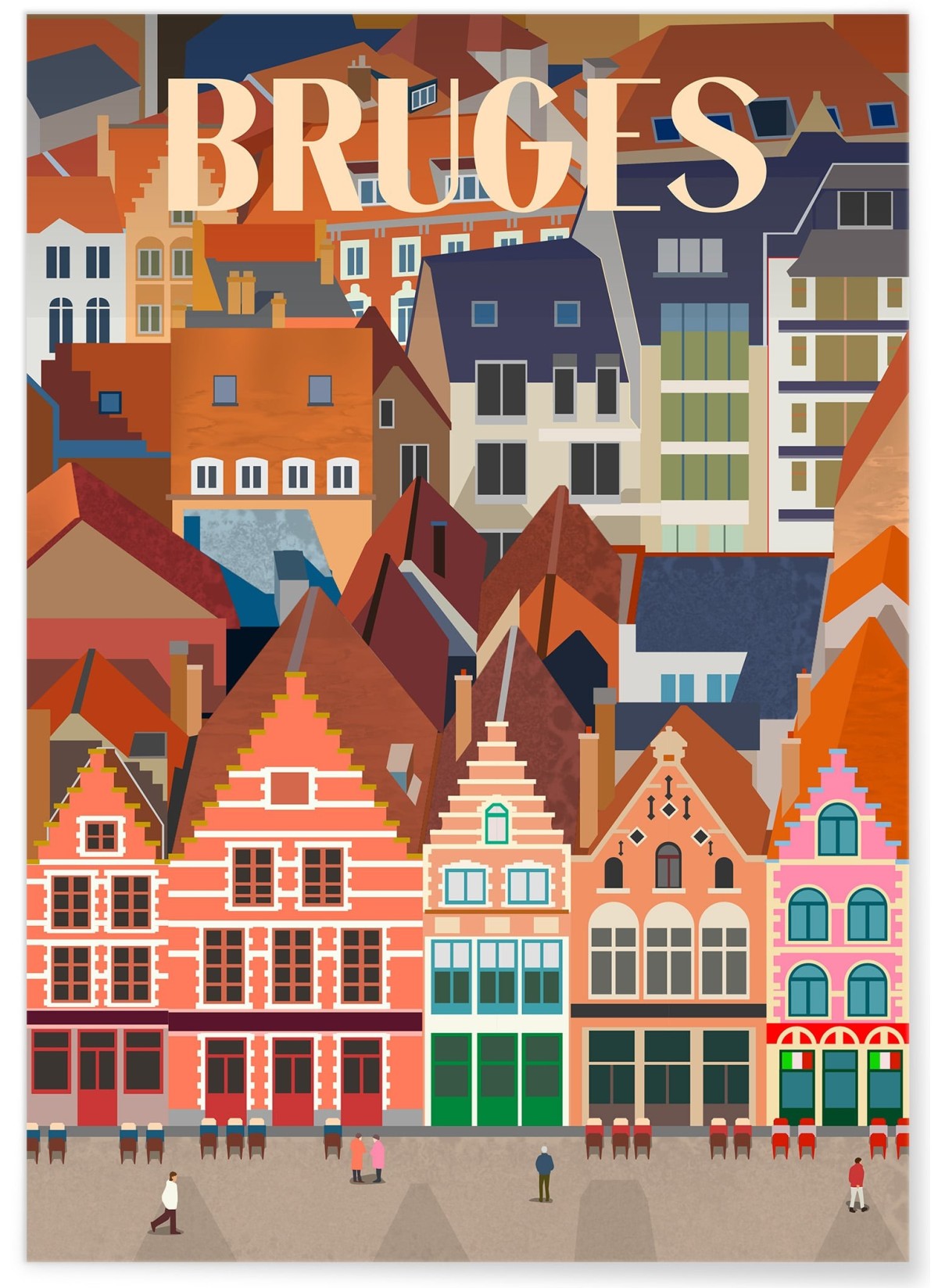 Affiche ville Bruges 2