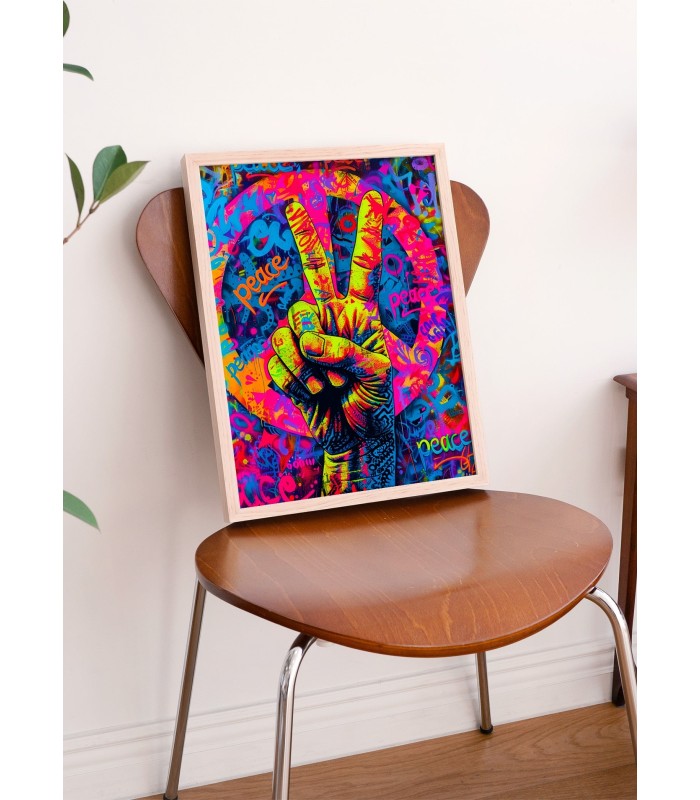 Affiche Peace Pop Art