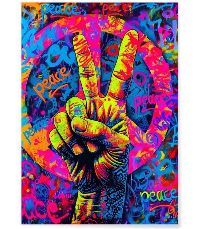 Affiche Peace Pop Art