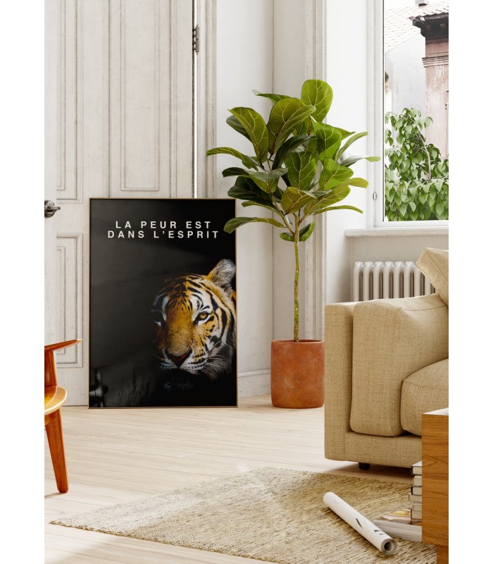 Affiche Motivation La Peur est dans l'Esprit