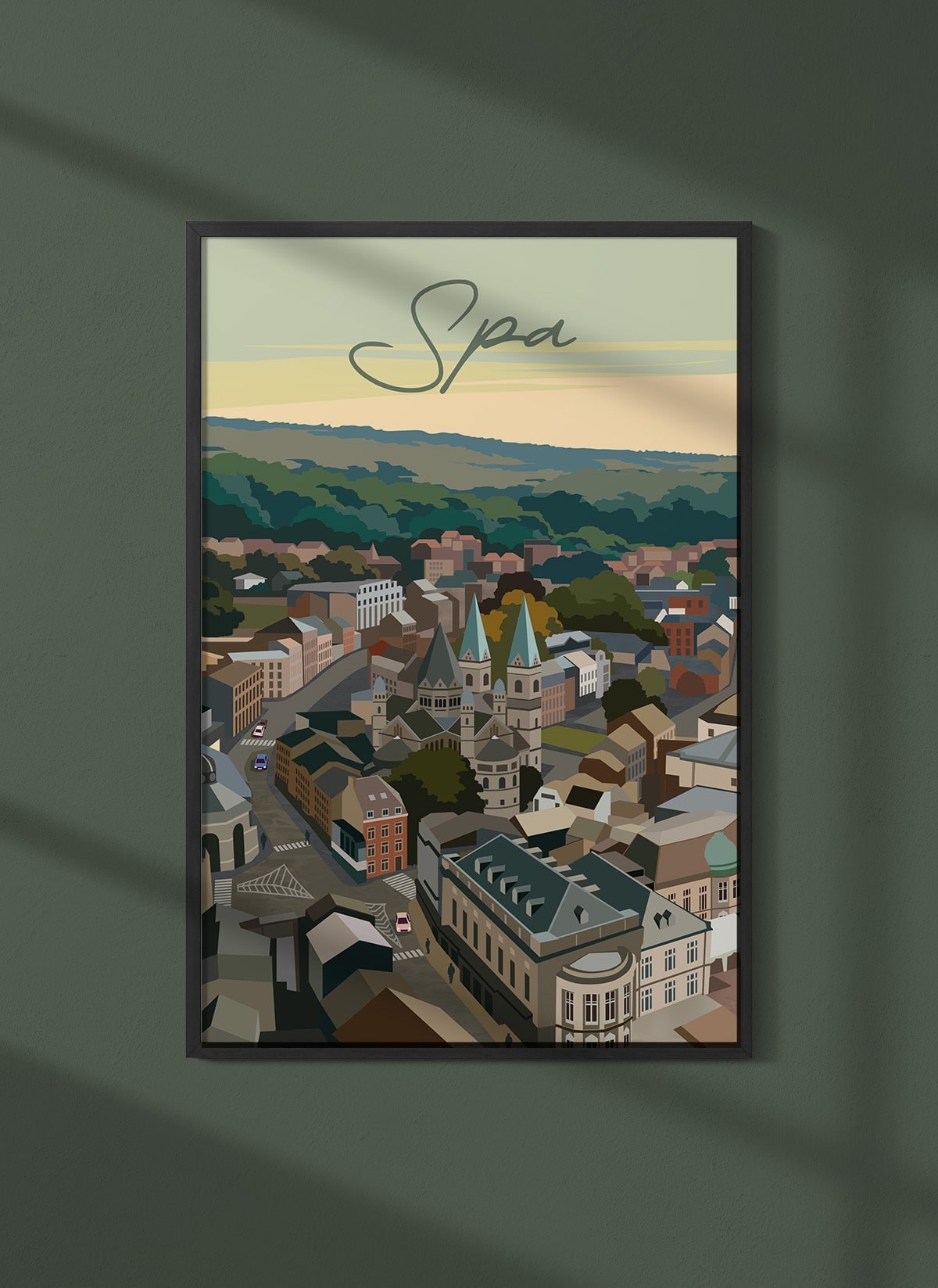 Affiche ville Spa