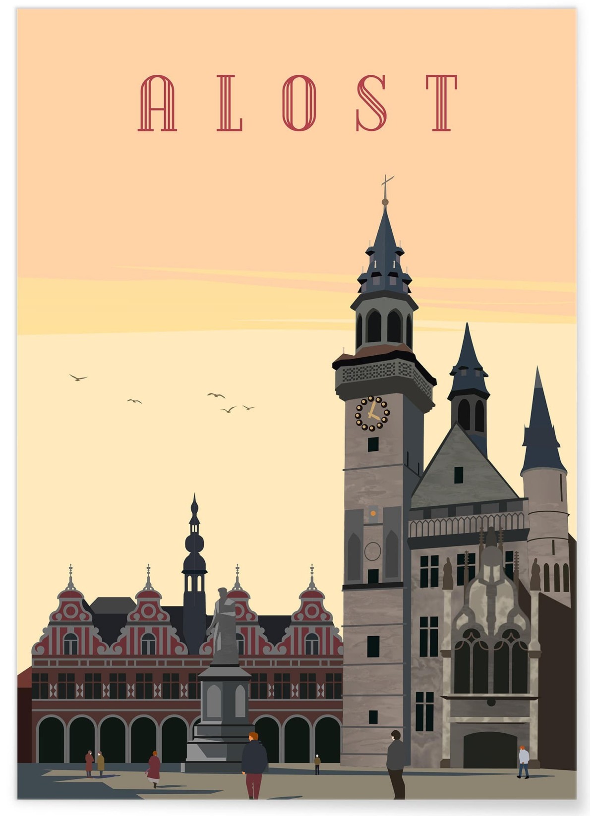 Affiche ville Alost
