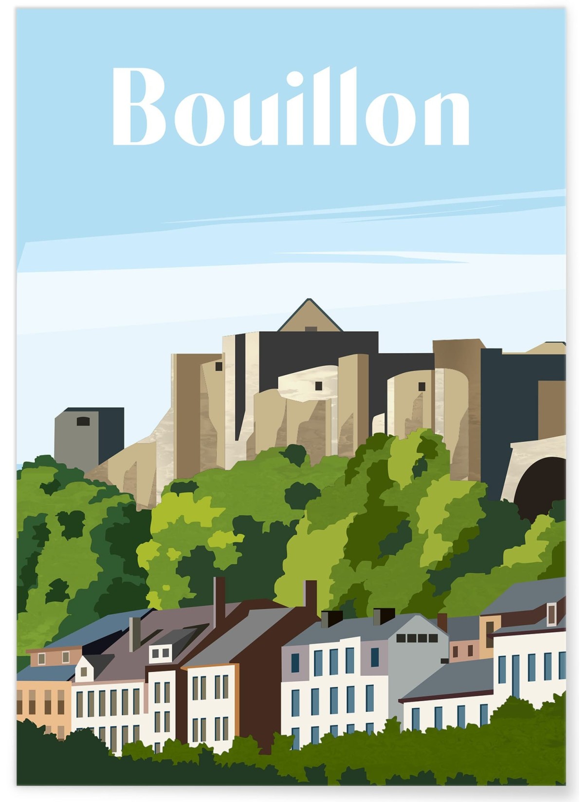 Affiche ville Bouillon