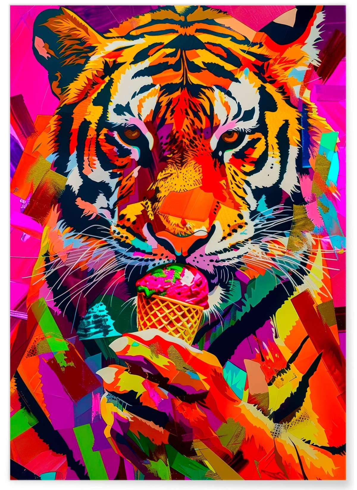 Affiche Tigre Pop Art