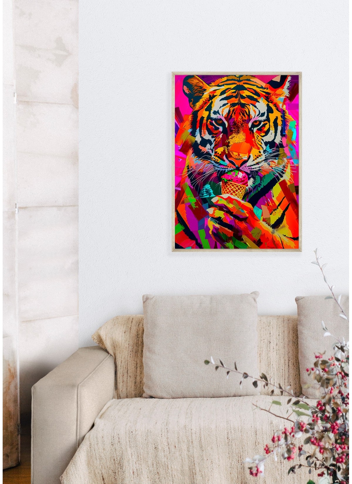 Affiche Tigre Pop Art