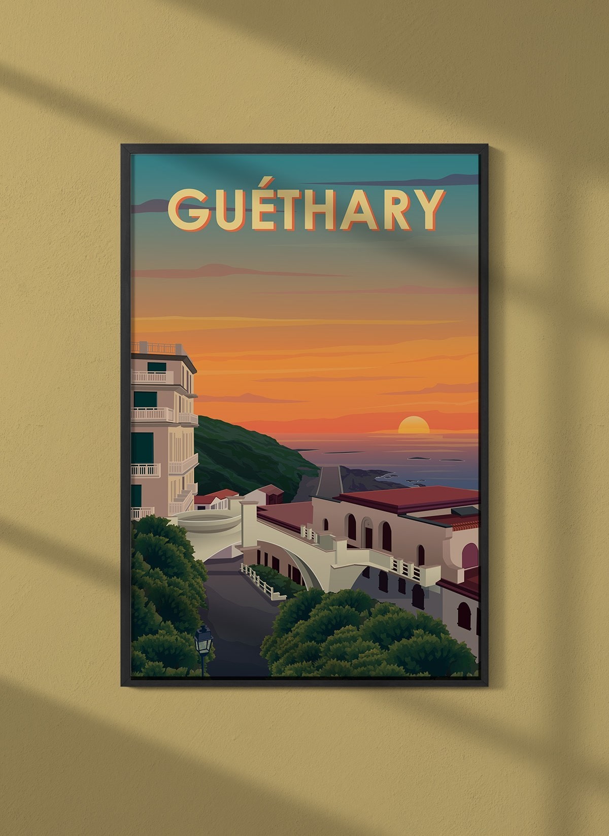 Affiche ville Guéthary