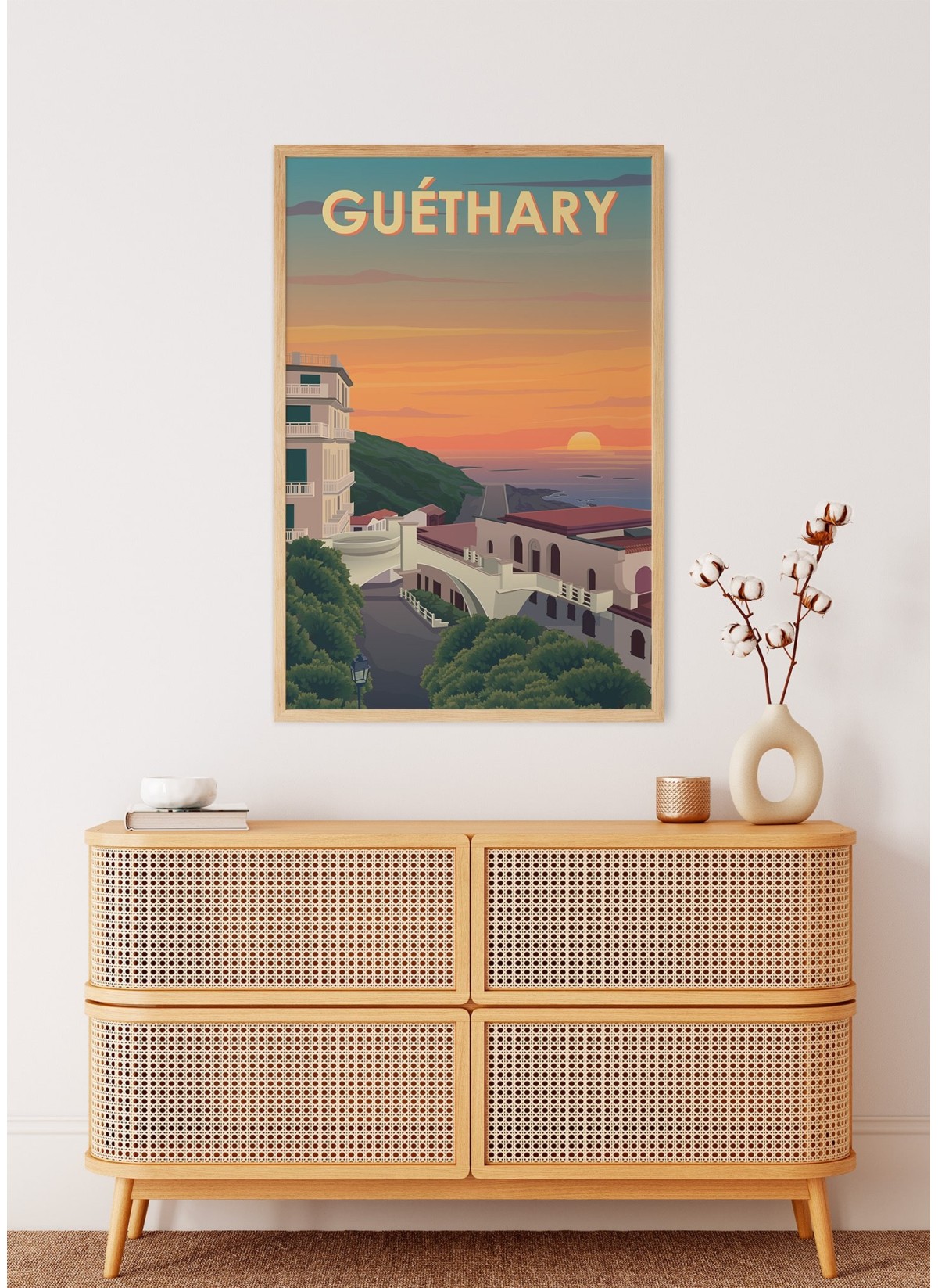 Affiche ville Guéthary