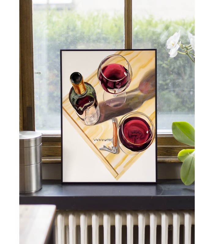 Vin rouge et apéritif