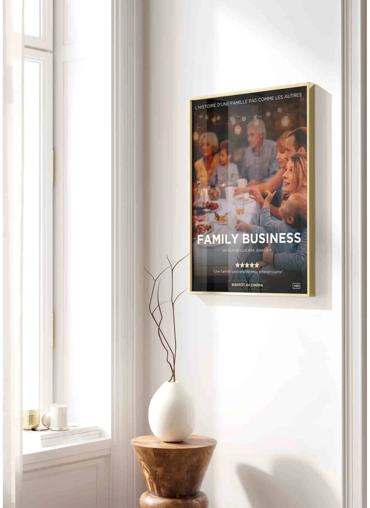 Affiche de Cinéma personnalisée pour Papa | Cadeau Fête des Pères original