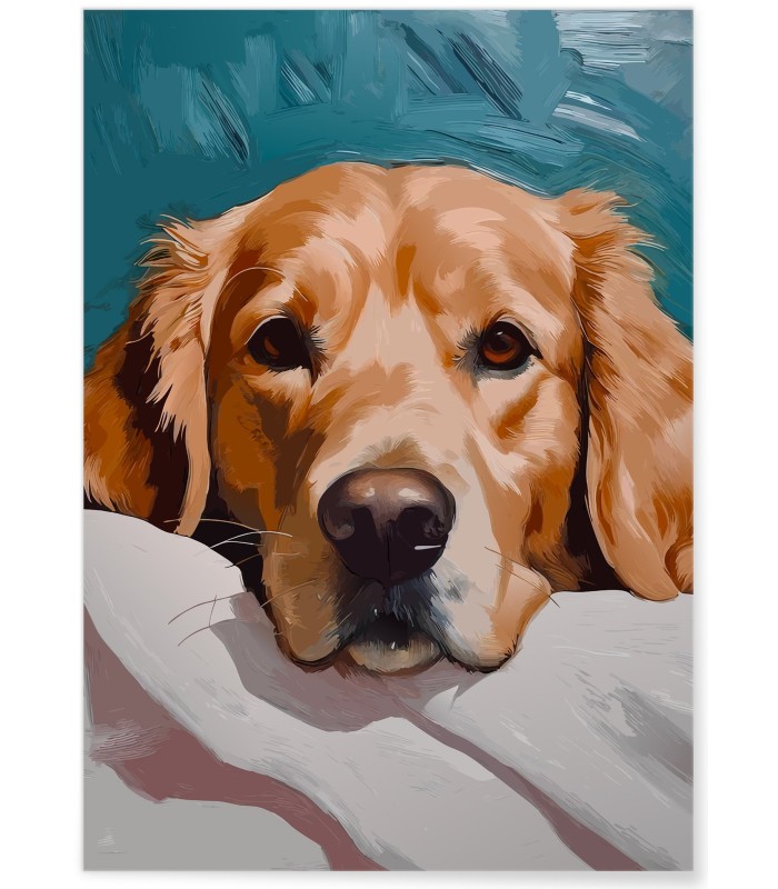 Affiche Chien regard doux