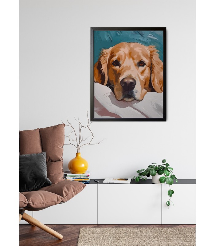Affiche Chien regard doux