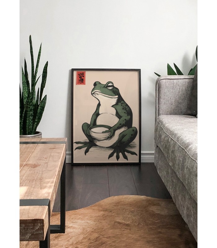 Affiche Grenouille zen