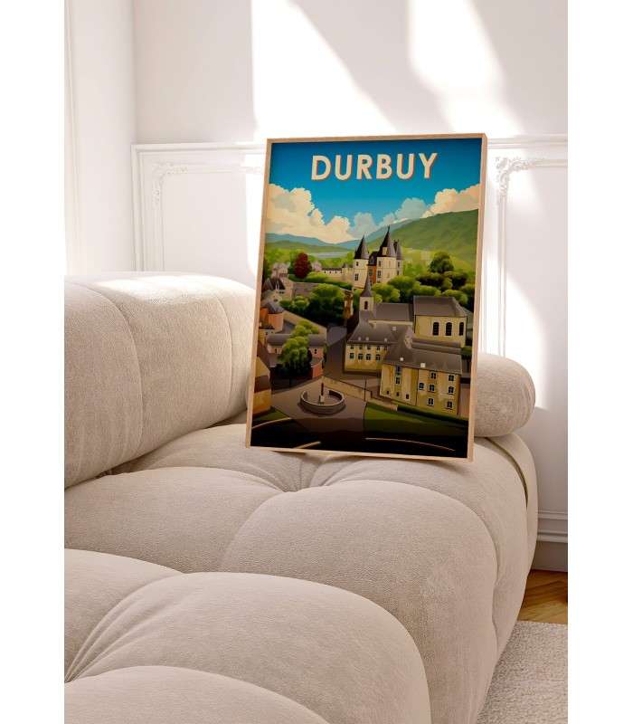 Affiche ville Durbuy