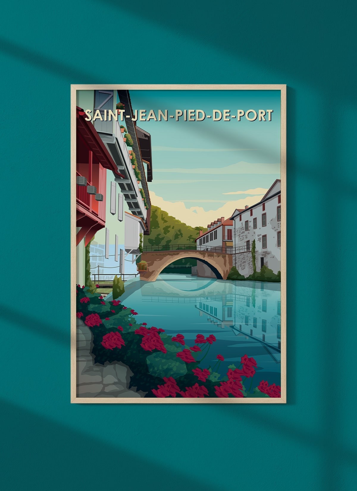 Affiche ville Saint-Jean-Pied-de-Port