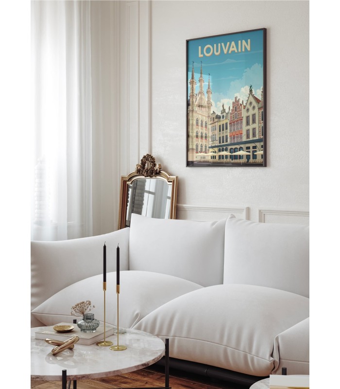Affiche ville Louvain