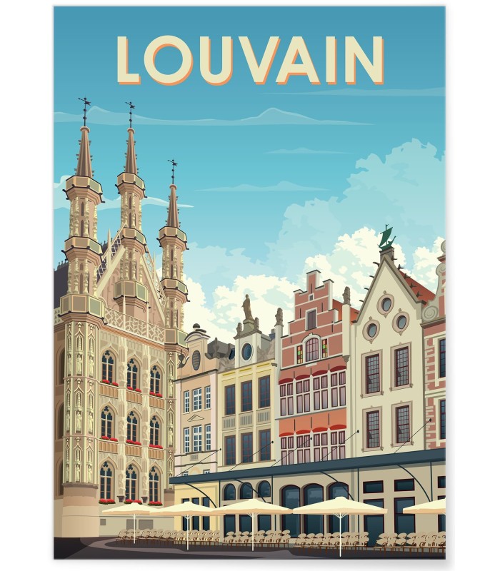 Affiche ville Louvain