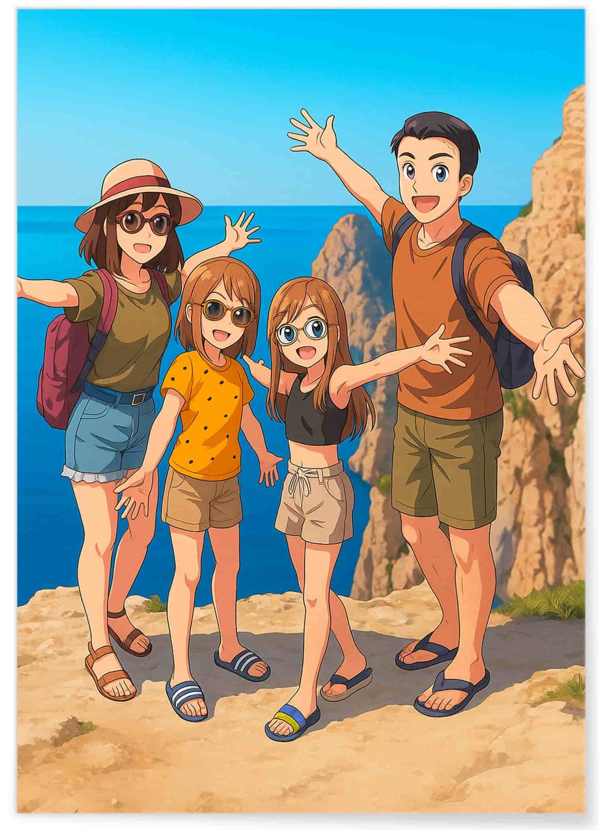 Affiche Manga Personnalisée – Votre photo transformé en personnage manga avec IA | LAFFICHERIE