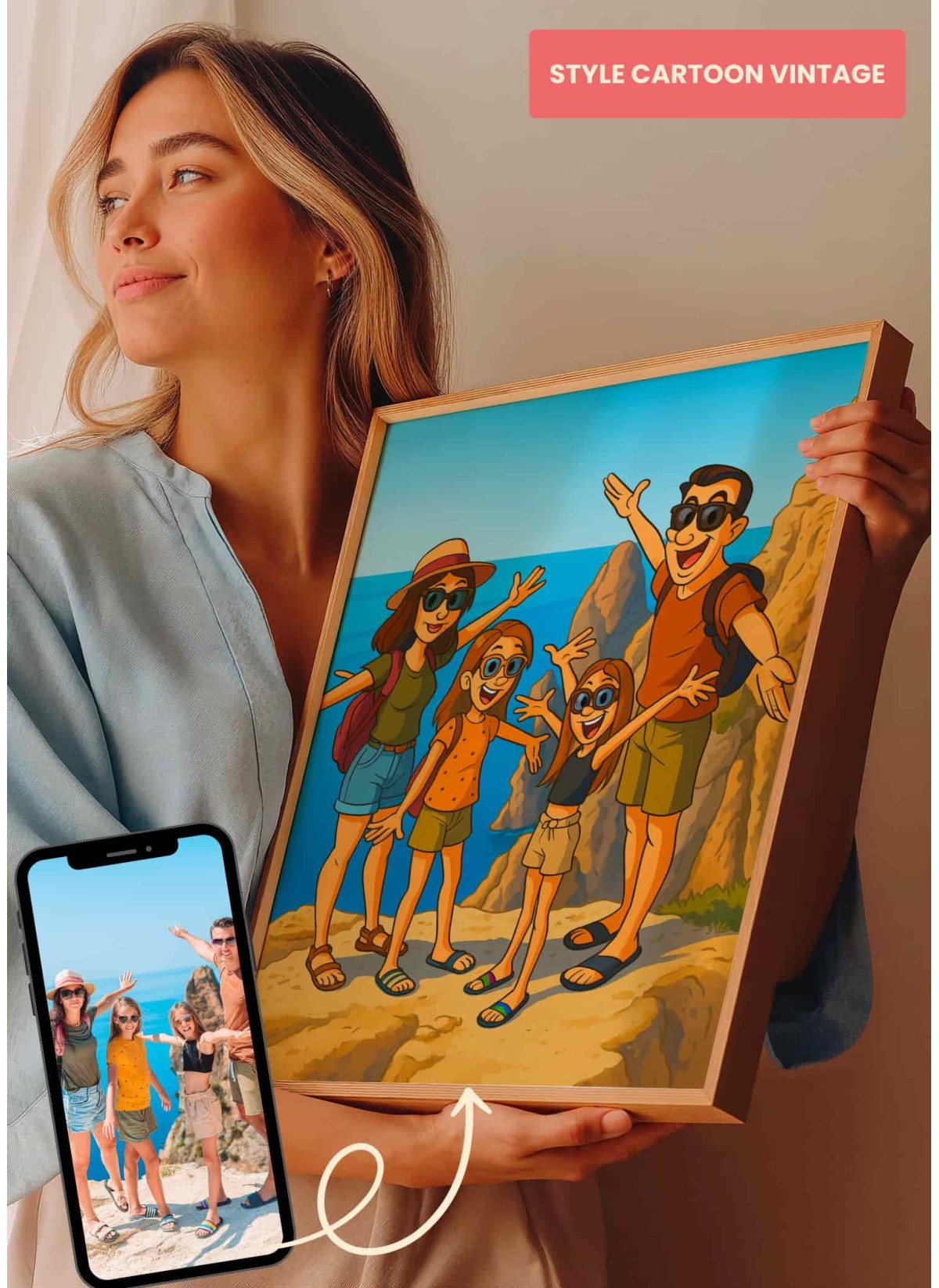 Affiche Cartoon Vintage Personnalisée – Style dessin animé rétro | LAFFICHERIE