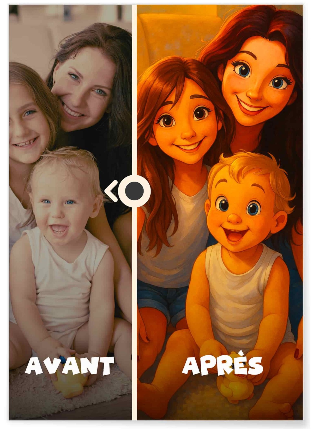 Affiche Style Animation 2 Personnalisée – Portrait magique par IA | LAFFICHERIE
