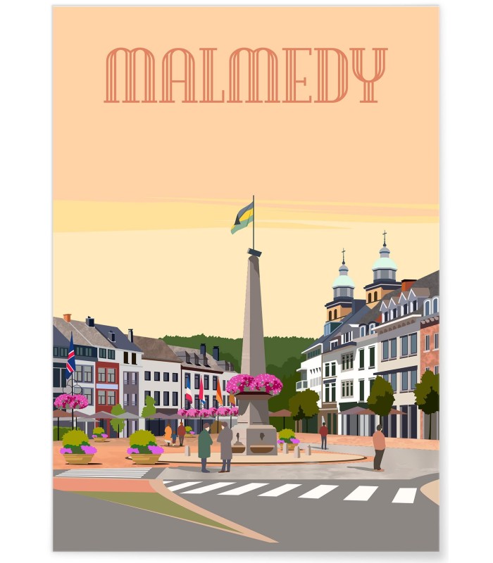 Affiche ville Malmedy