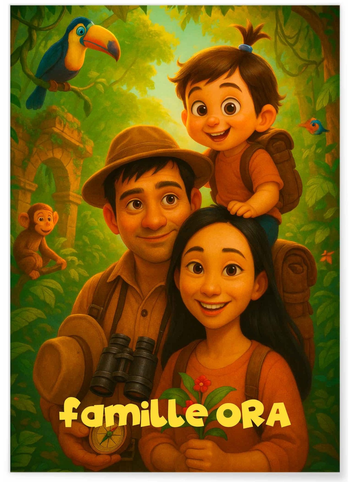 Affiche film d'aventure personnalisée – Affiche élégante & unique | L’AFFICHERIE