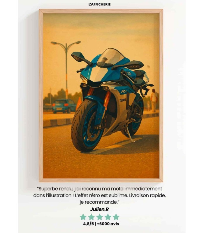 Affiche Moto Personnalisée