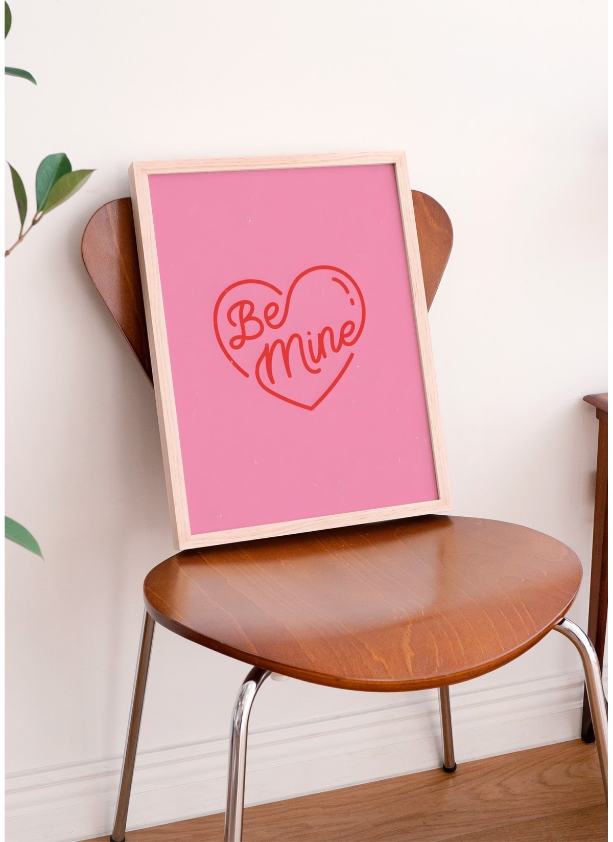 Affiche Be Mine Coeur rouge