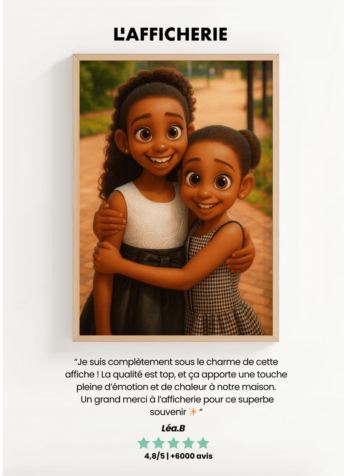 Portrait Style Film d'Animation ┃Frère et soeur | L'AFFICHERIE