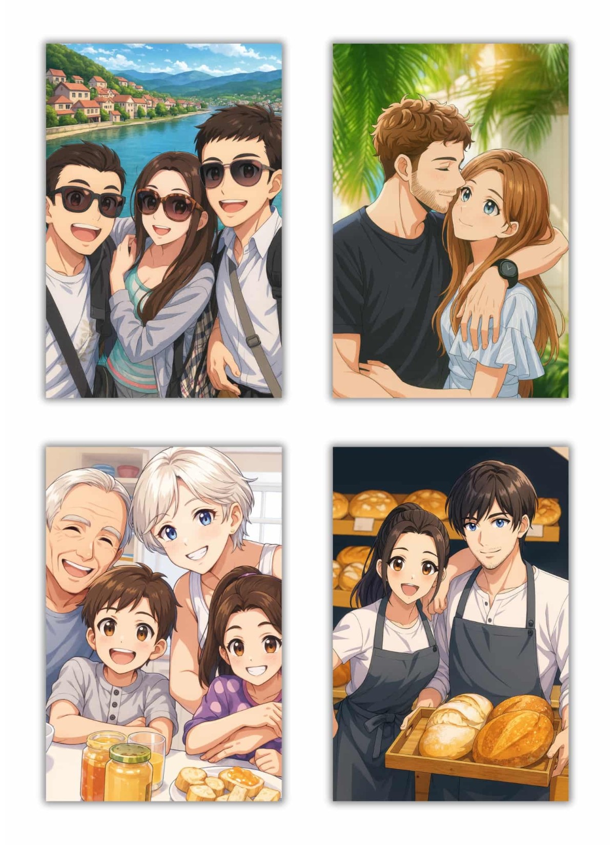 Affiche Manga Personnalisée – Votre photo transformé en personnage manga avec IA┃Collègues | LAFFICHERIE
