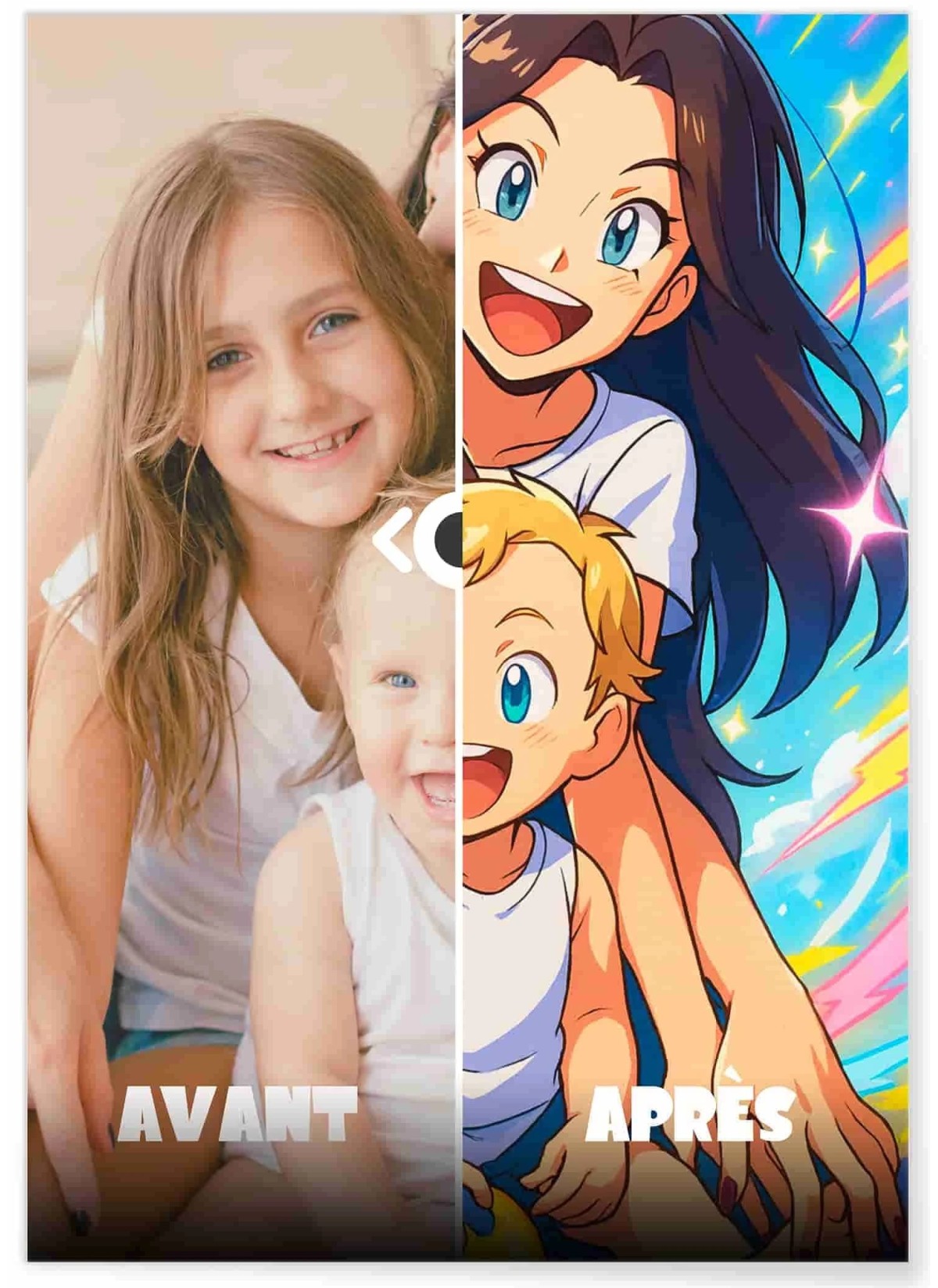 Affiche Manga Personnalisée Papa  | LAFFICHERIE