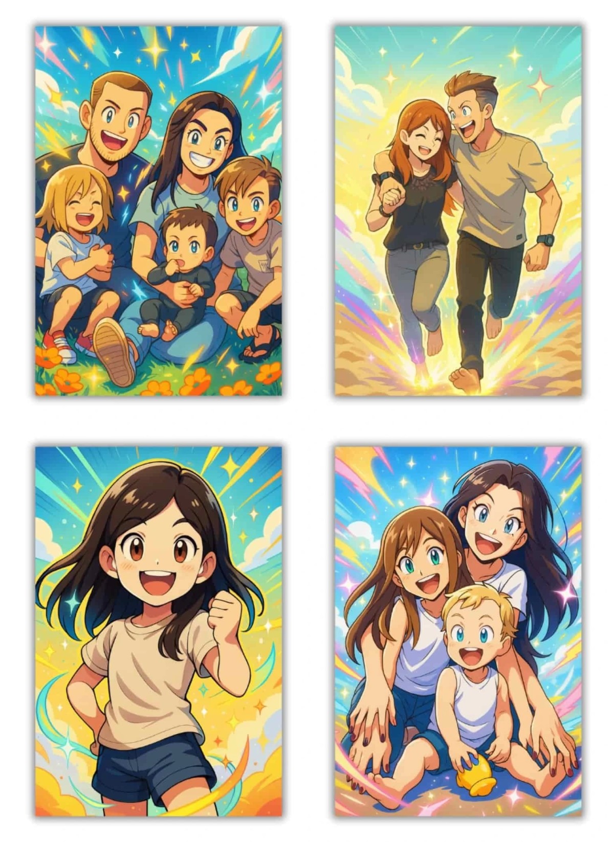 Affiche Manga Personnalisée oncle et tante  | LAFFICHERIE