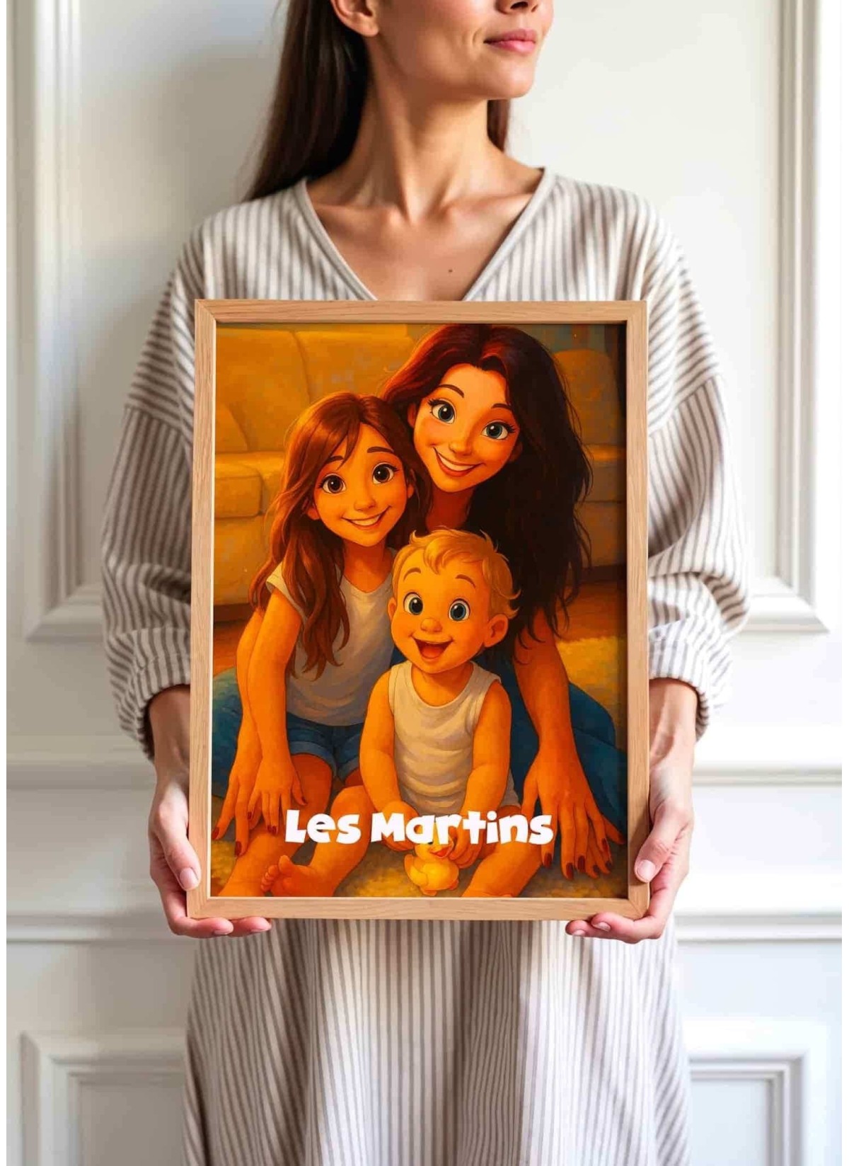 Affiche Style Animation 2 Personnalisée – Portrait magique par IA pour frère et soeur| LAFFICHERIE