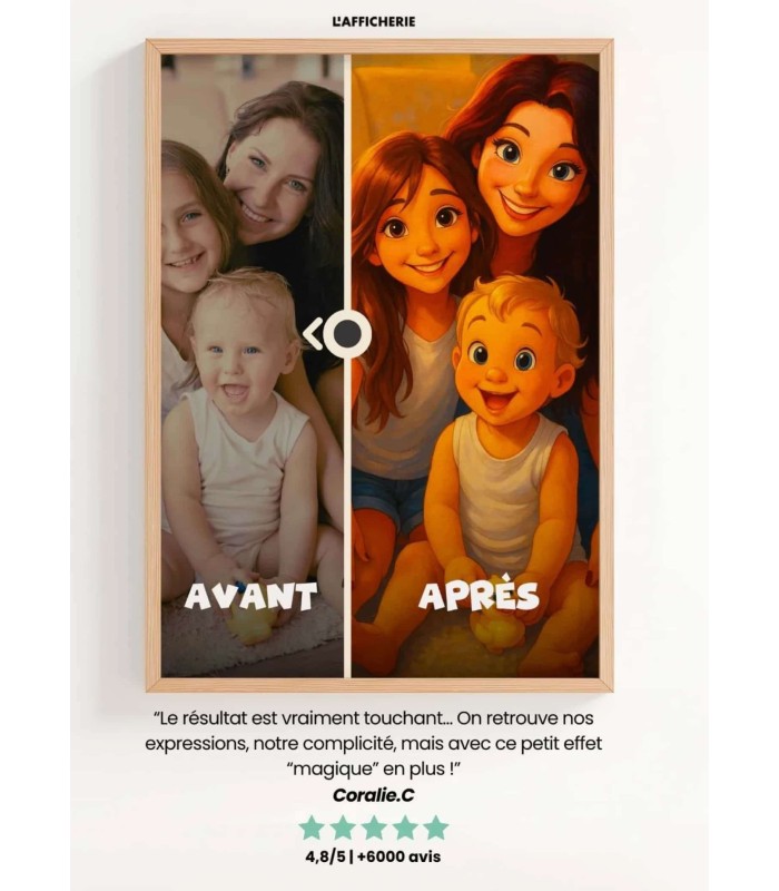 Affiche Style Film d'Animation Personnalisée 2 ┃Enfant