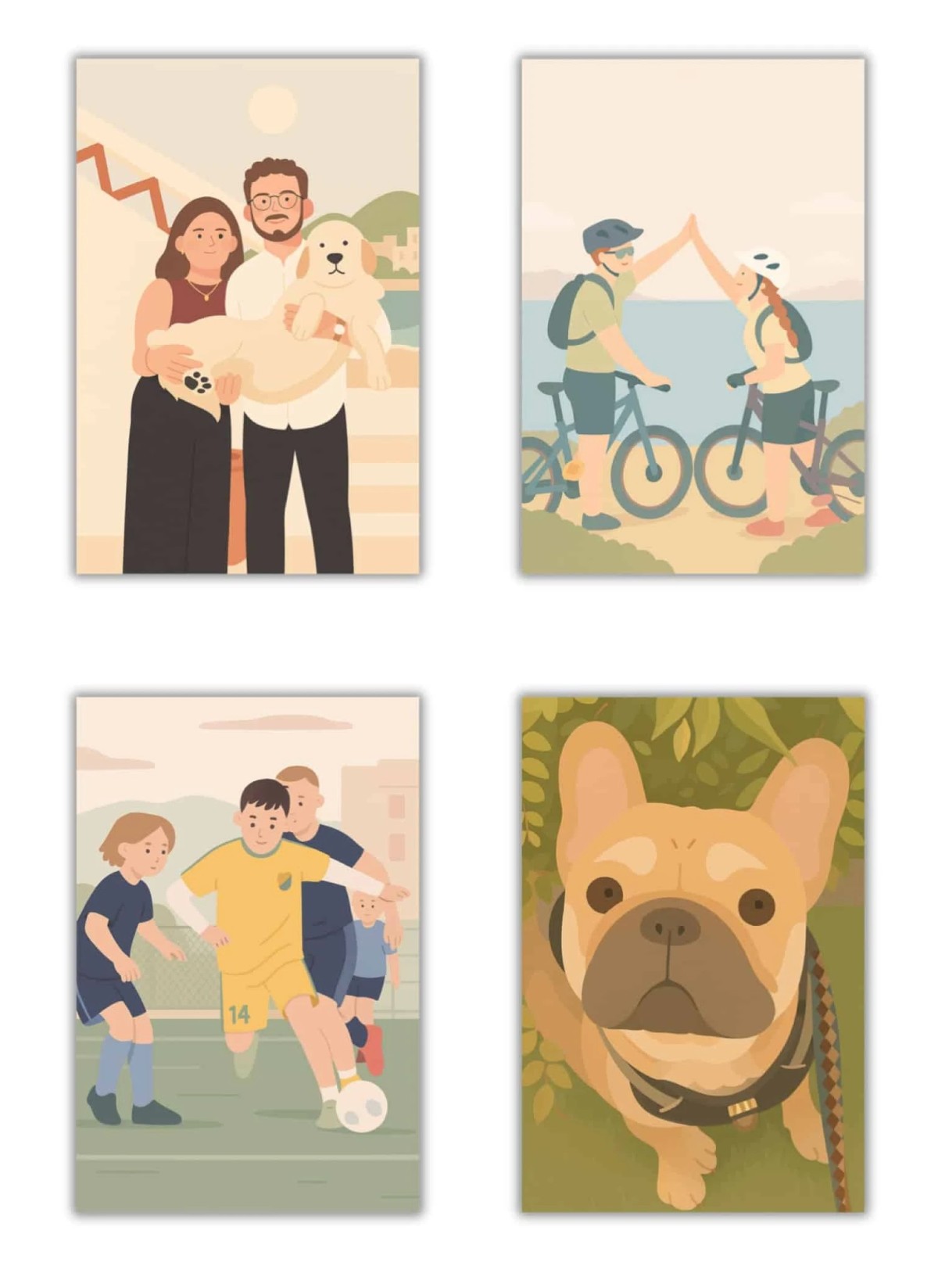 Affiche Illustration minimaliste personnalisée pour collègues | L’AFFICHERIE