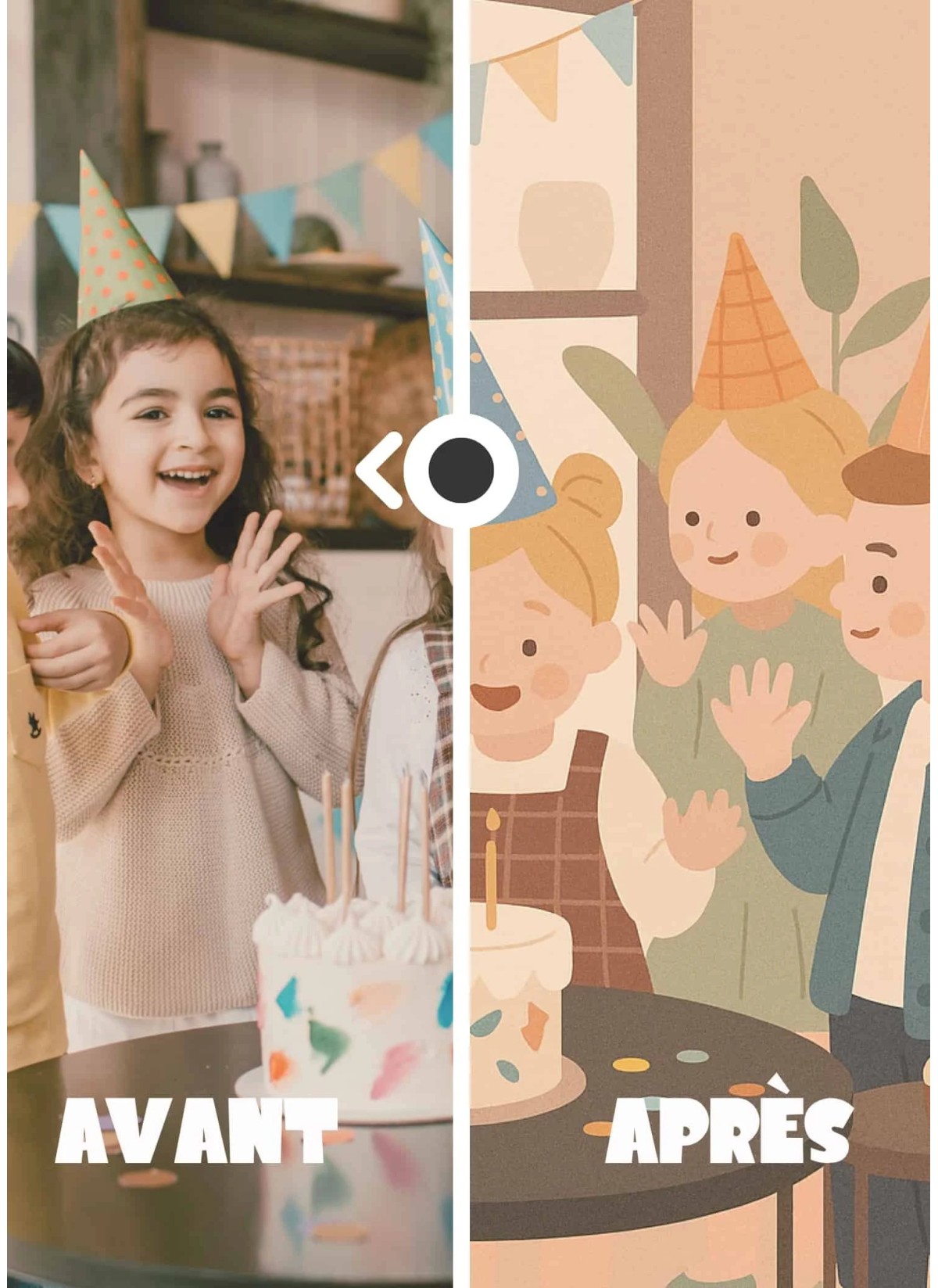 Affiche Illustration minimaliste personnalisée pour collègues | L’AFFICHERIE
