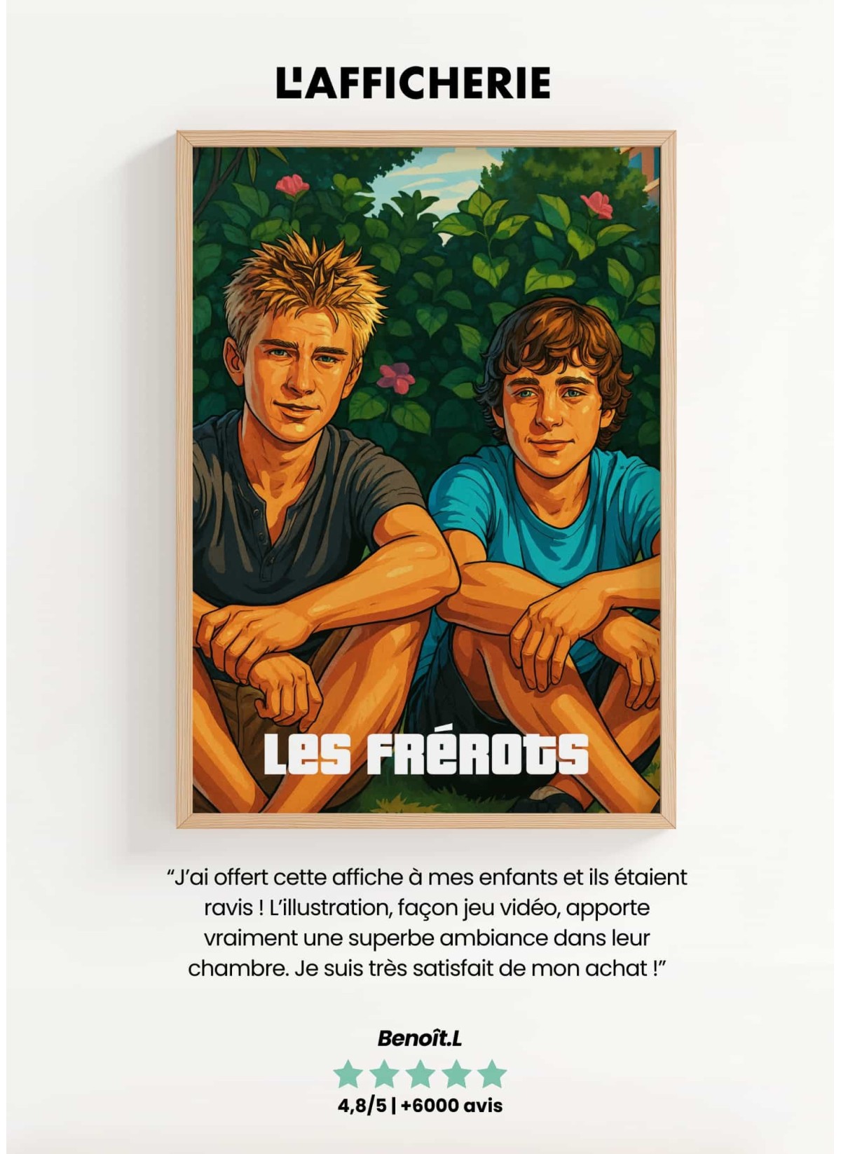Affiche Personnalisée – Style Jeu Urbain pour enfants | LAFFICHERIE
