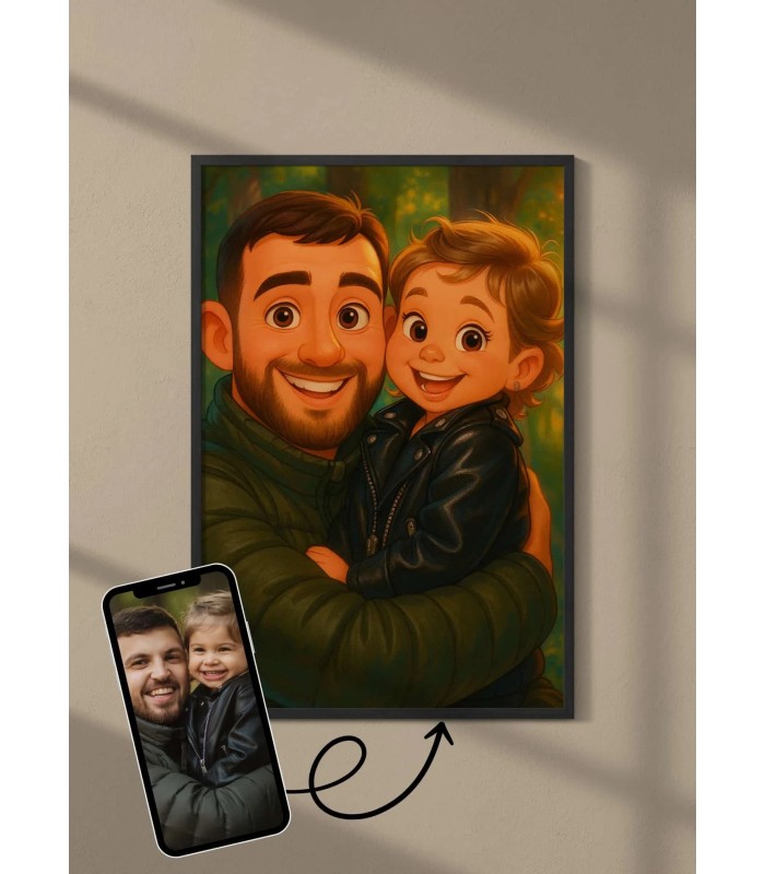 Affiche Style Animation 2 Personnalisée – Portrait magique par IA | LAFFICHERIE