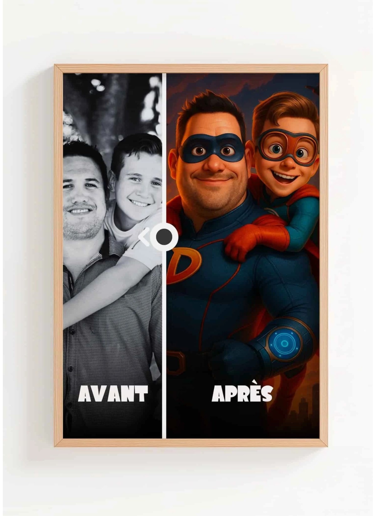 Affiche film super héros personnalisée pour frère et soeur | L’AFFICHERIE