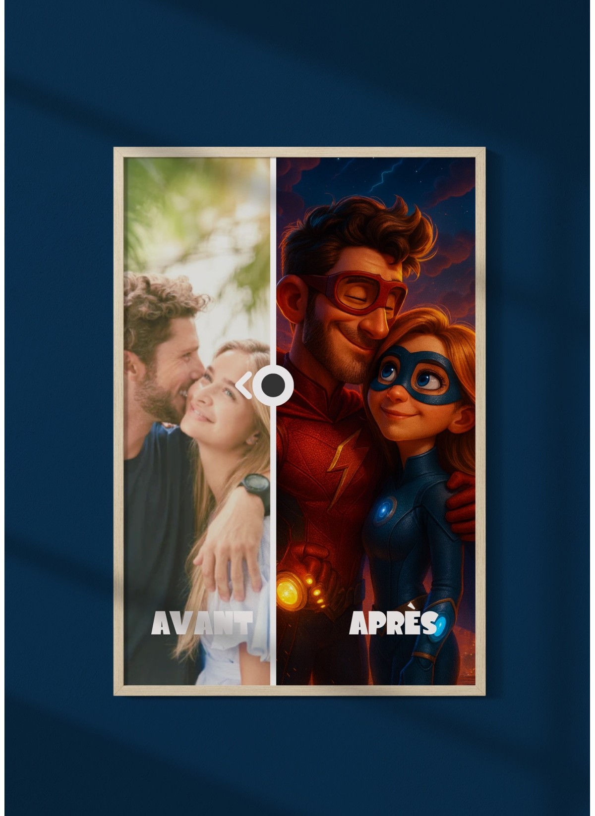 Affiche film super héros personnalisée pour frère et soeur | L’AFFICHERIE