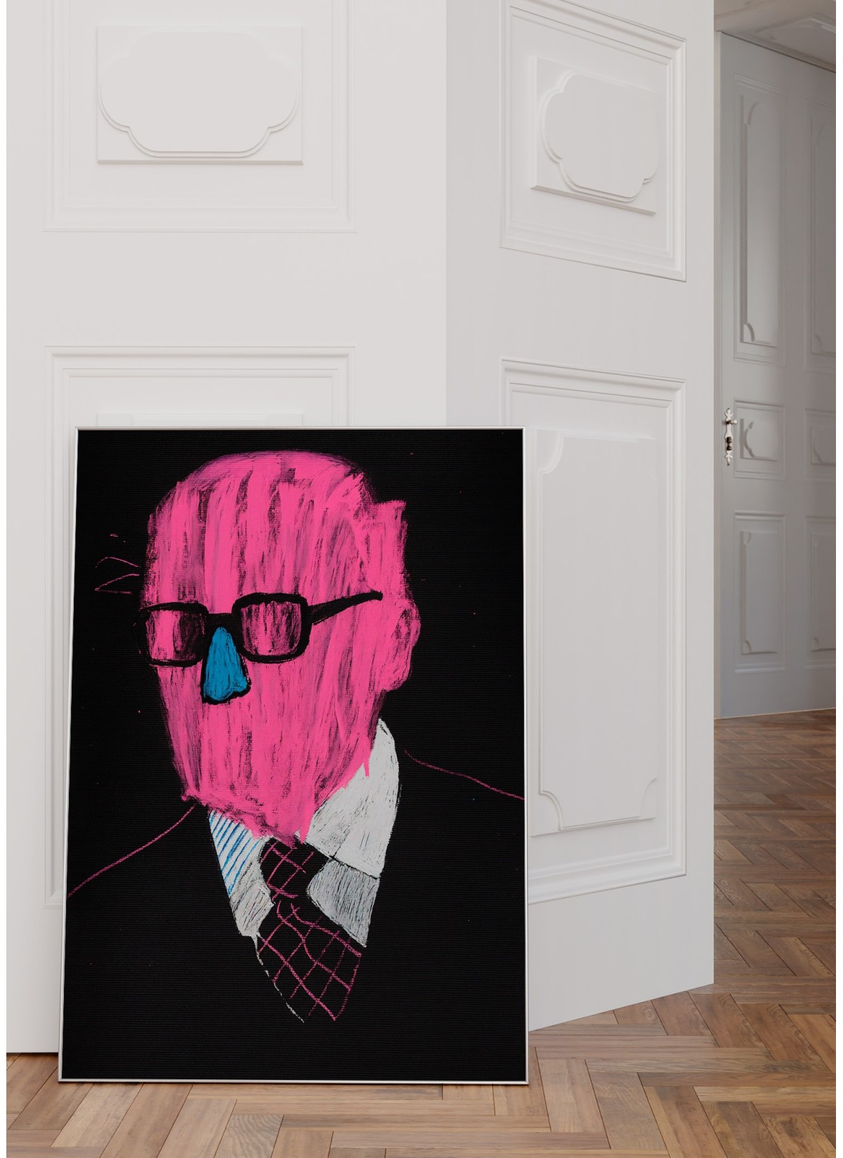 Affiche Homme rose