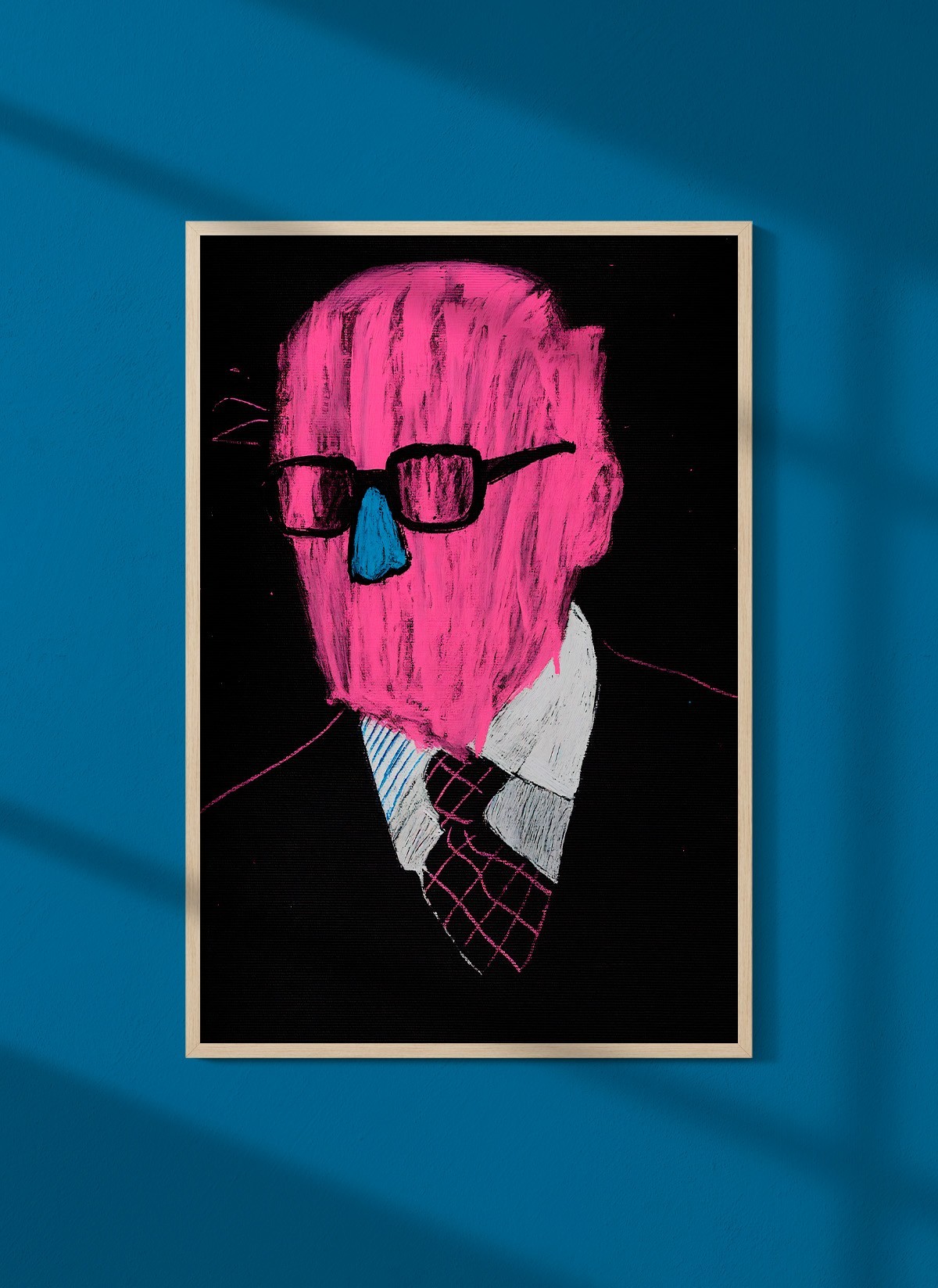 Affiche Homme rose