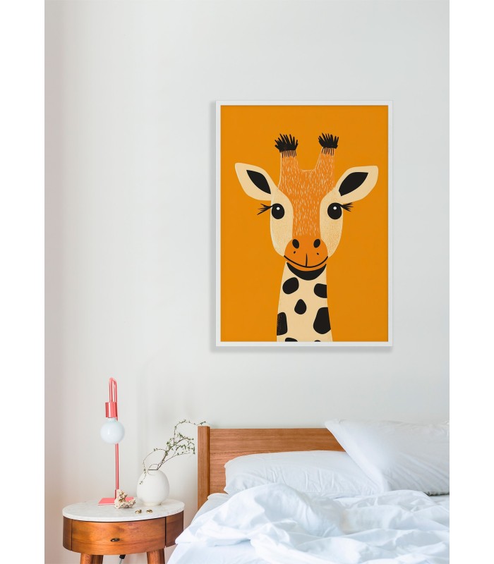 Affiche Girafe souriante