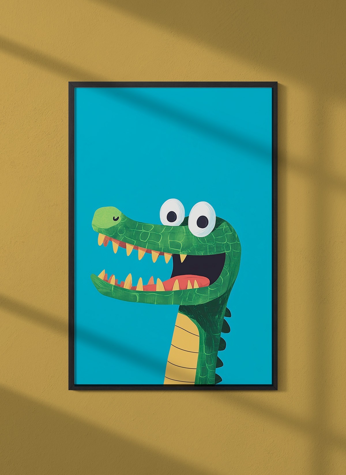 Affiche Crocodile rigolo