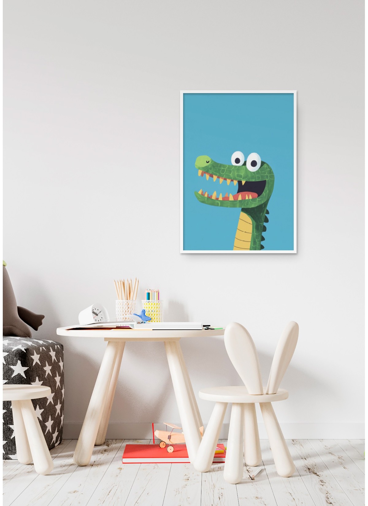 Affiche Crocodile rigolo