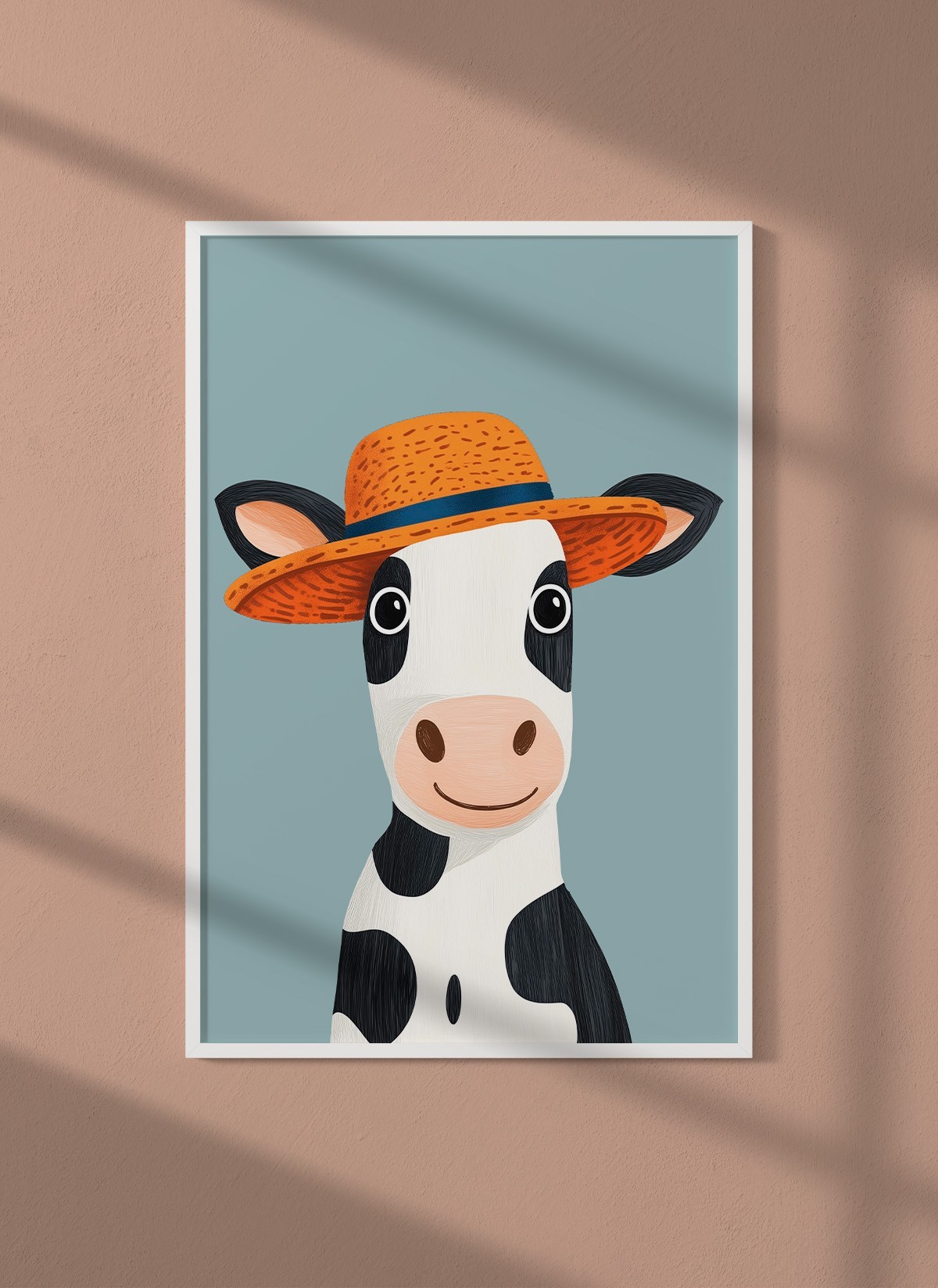 Affiche Vache au chapeau