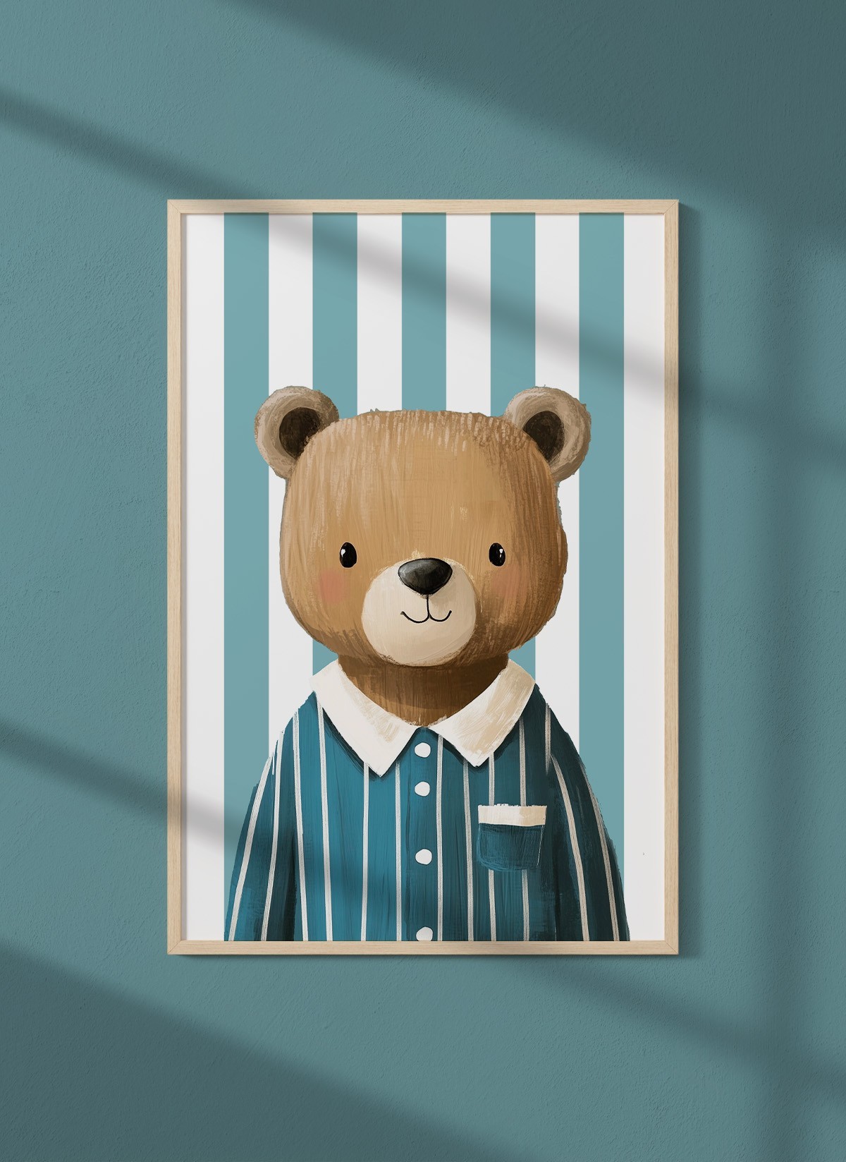 Affiche Ours en pyjama