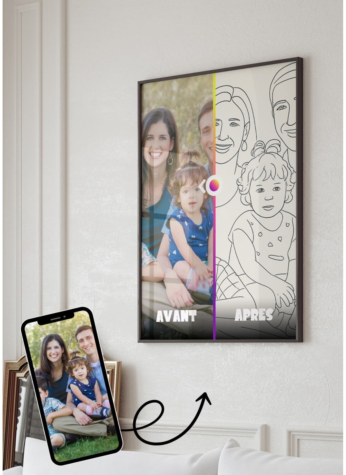 Affiche Personnalisée Line Art
