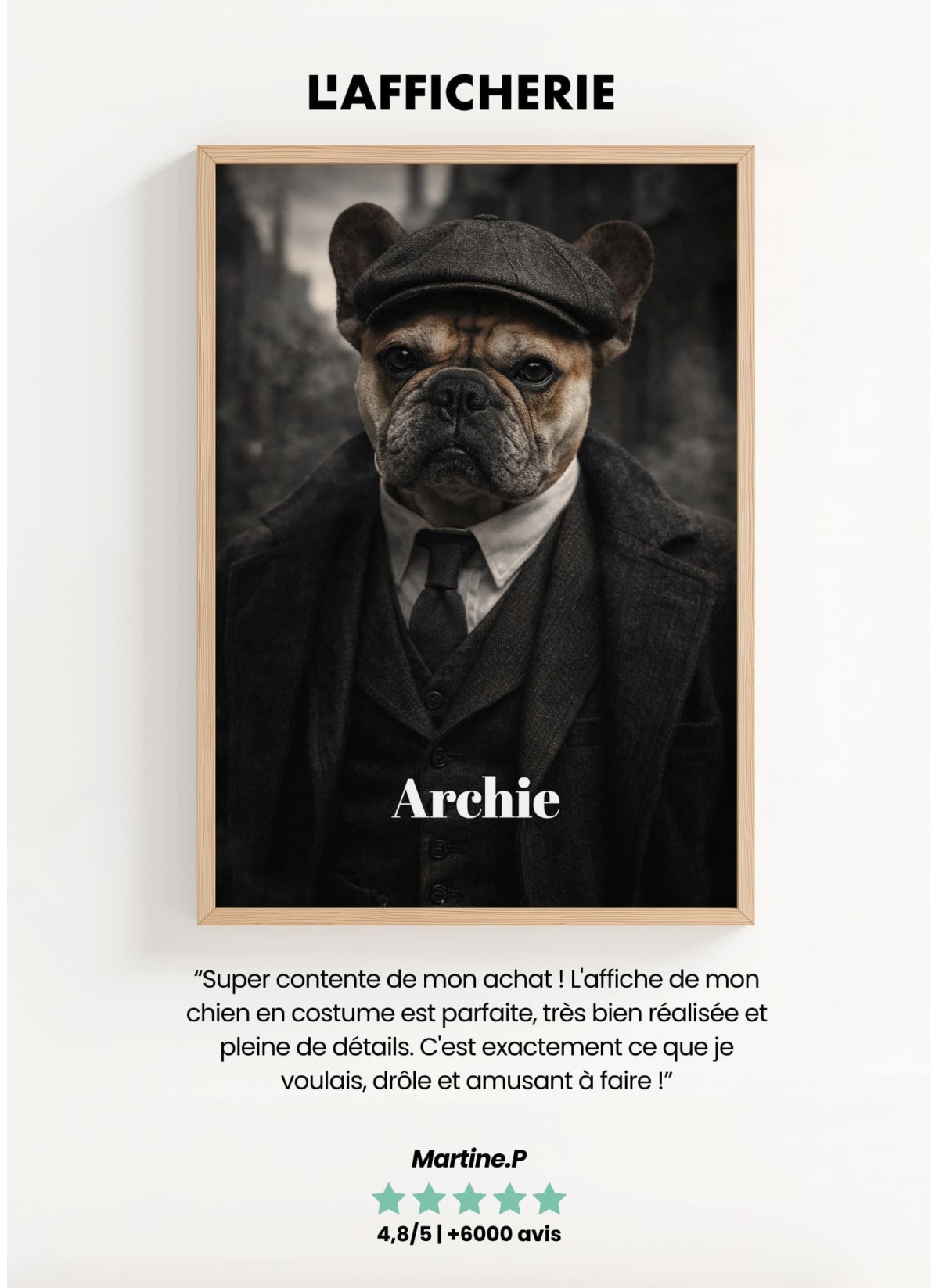 Affiche animaux style gangster
