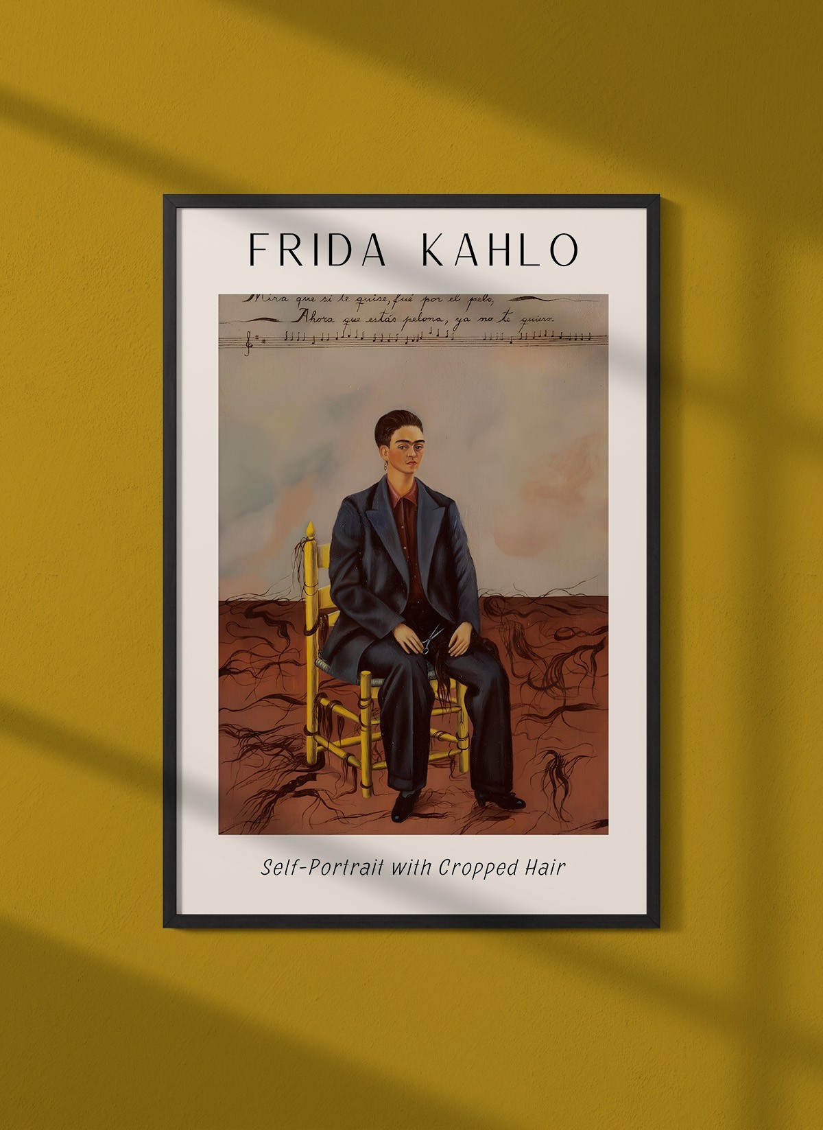 Affiche Frida Kahlo « Self-Portrait with Cropped Hair »