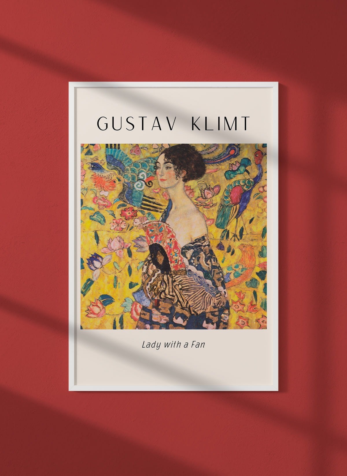 Affiche Gustav Klimt « Lady with a fan »